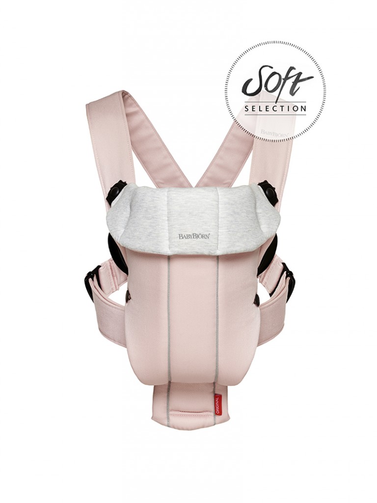 Baby Carrier Original - Light pinkGrey, CottonJersey-1